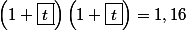 \left(1+\boxed{t}\right)\left(1+\boxed{t}\right) = 1,16